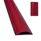 Electriduct Cable Protector, 9/16 in H, 3 ft L, 2 in W, 1 Channel, PVC, Cherry Wood CSX-2-36-WGC - alternate 1